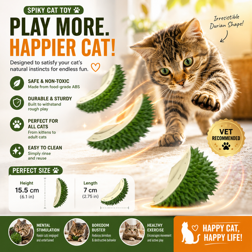 Durian Cozy Cat Massage Comb
