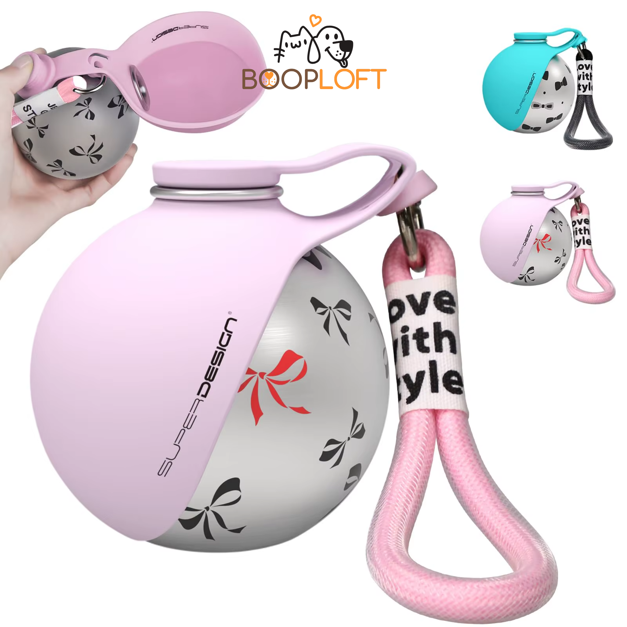 HydroBuddy 2-in-1 Portable Dog Water Bottle