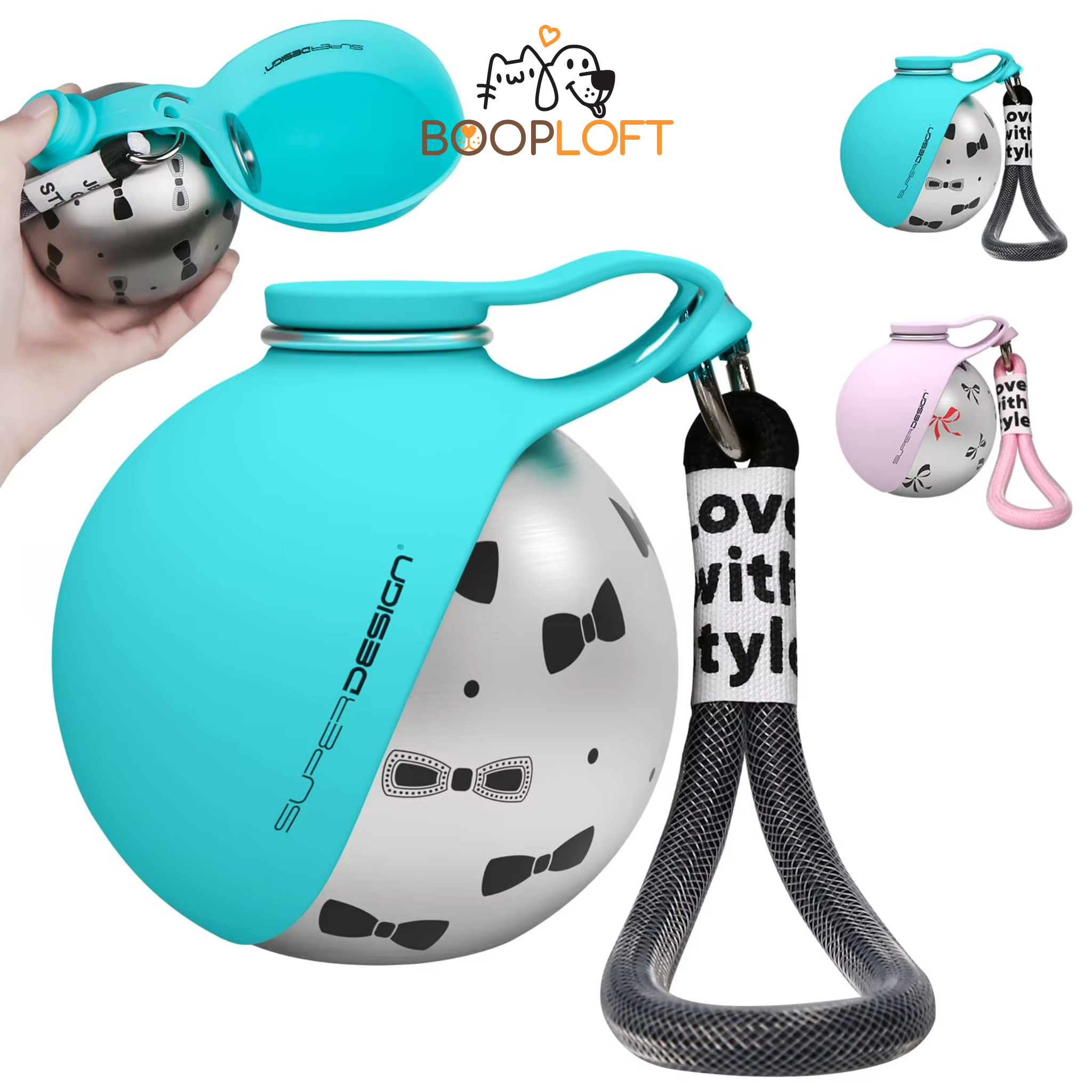 HydroBuddy 2-in-1 Portable Dog Water Bottle