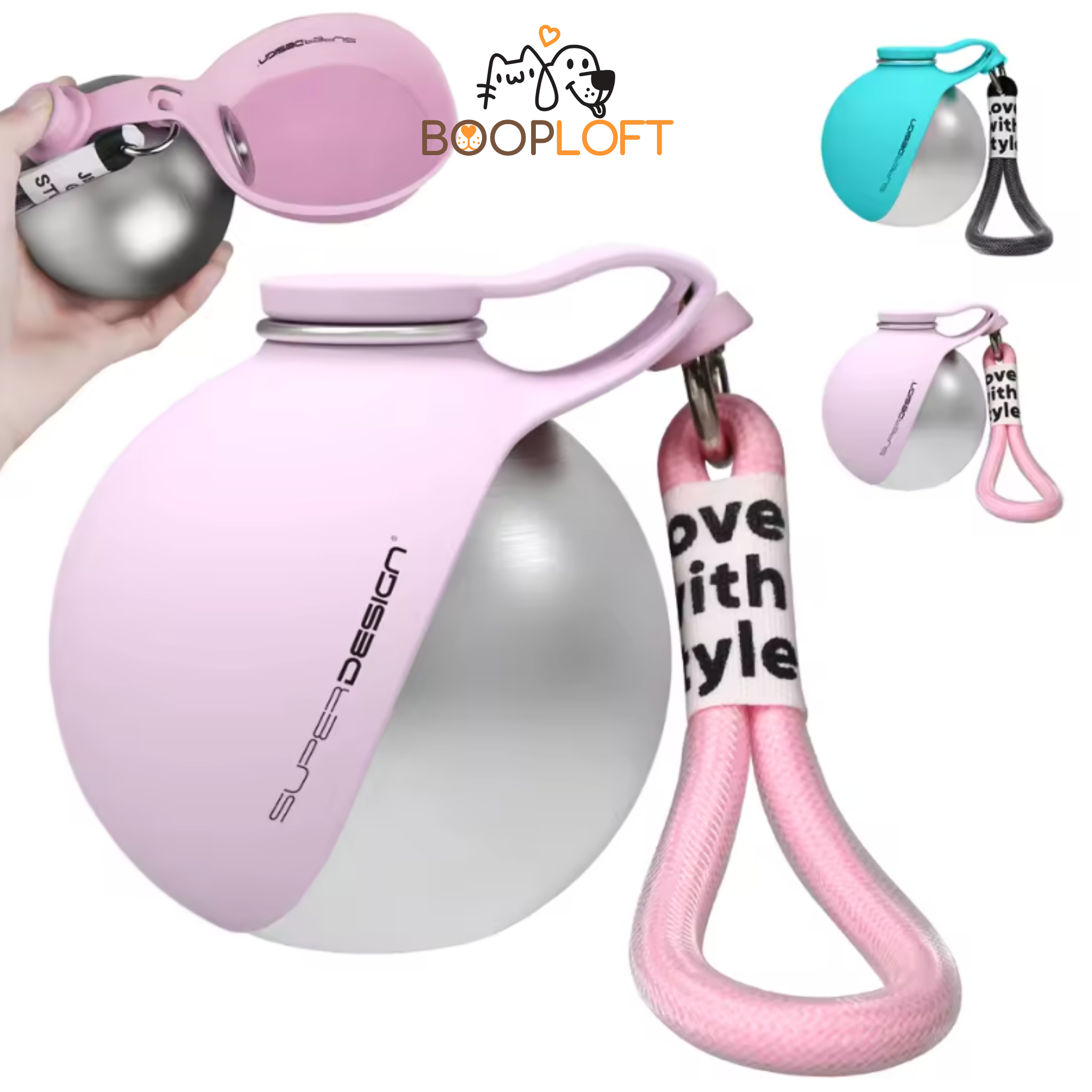 HydroBuddy 2-in-1 Portable Dog Water Bottle