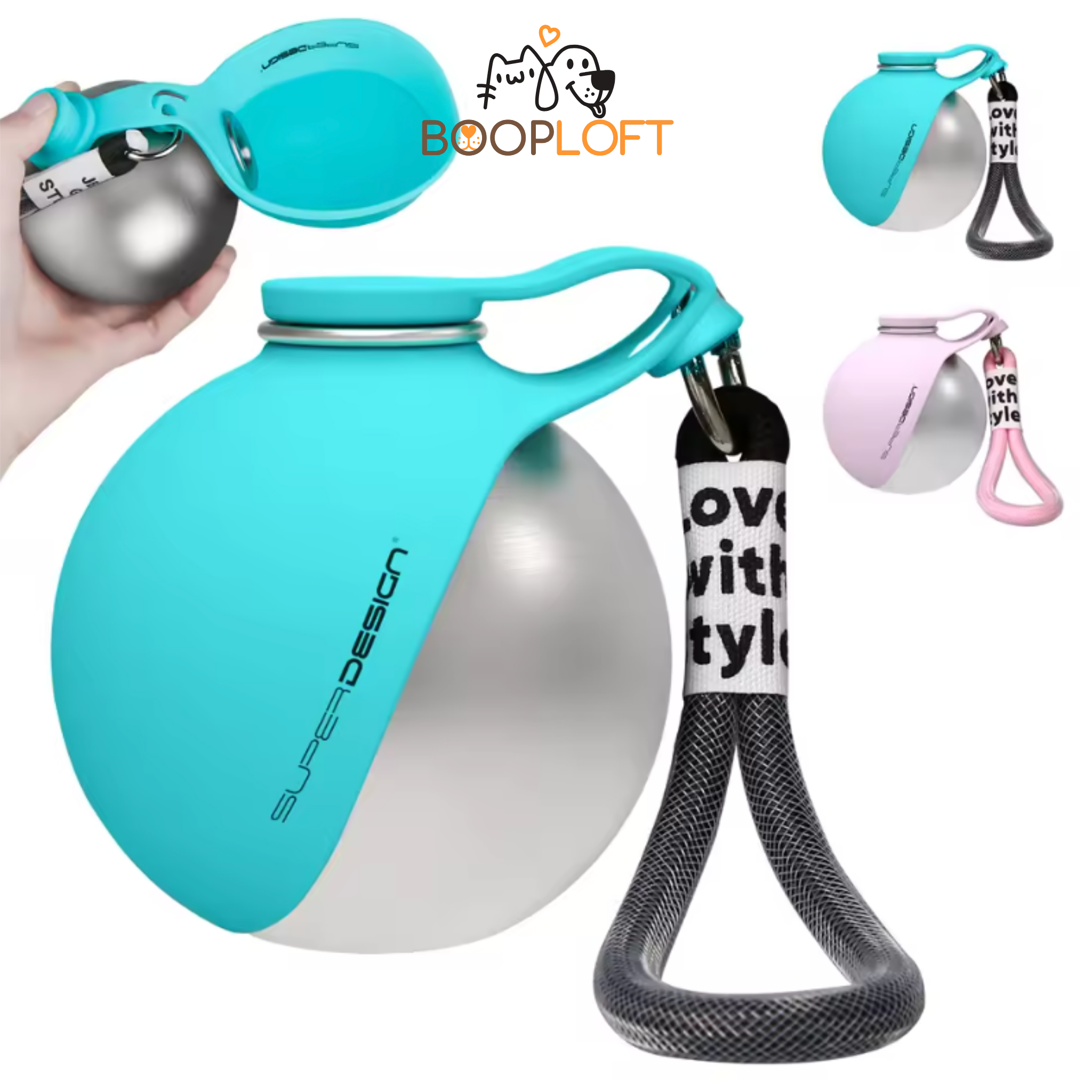 HydroBuddy 2-in-1 Portable Dog Water Bottle