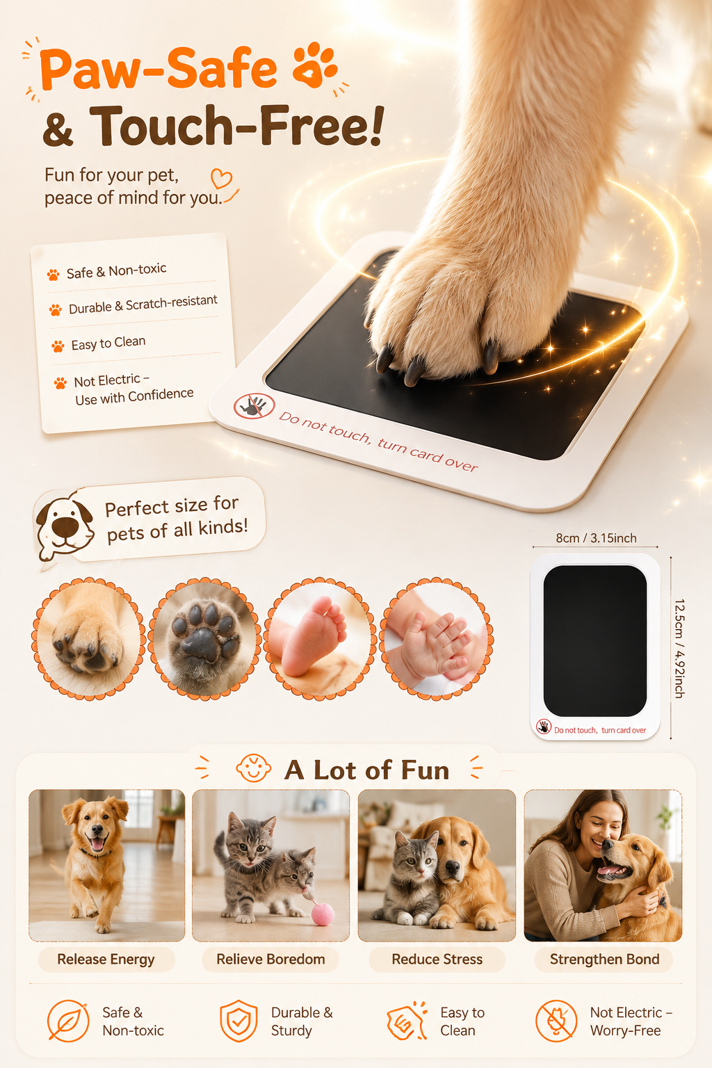 Ink-less Memories DIY Nose and Paw Print Impression Making Kit