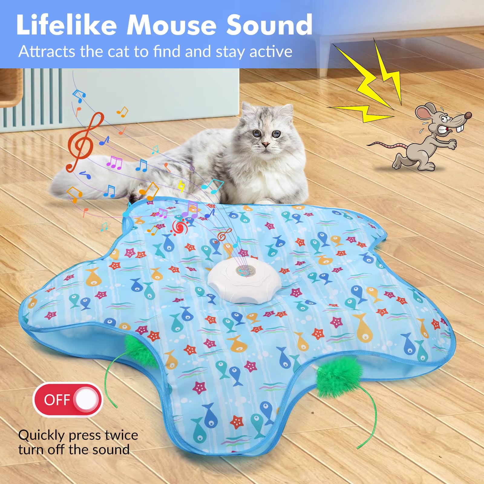 Flutter Star Kitty Hunter Interactive Toy